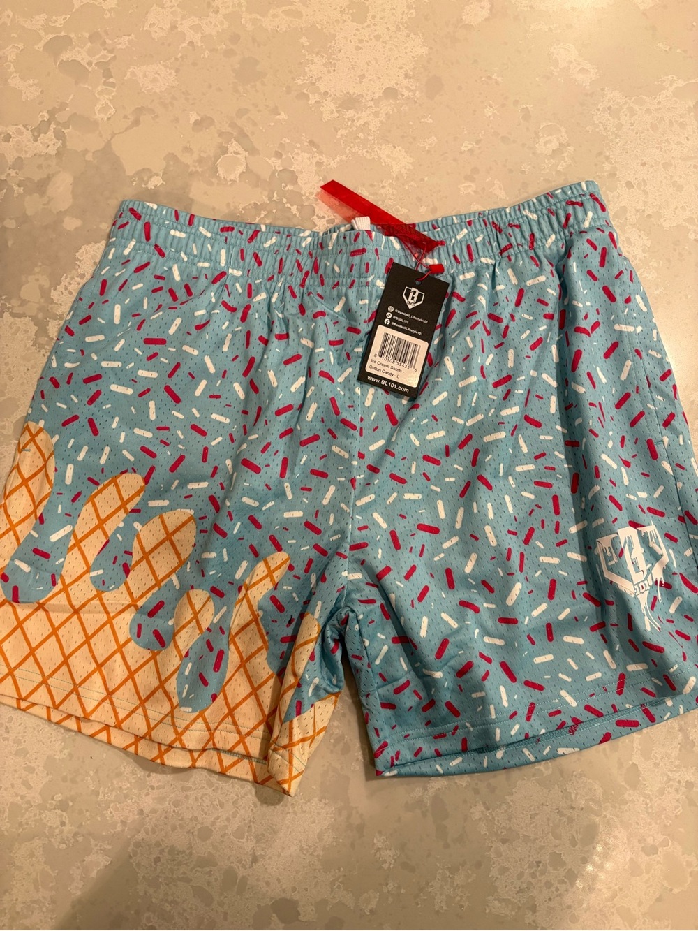 Baseball Lifestyle 101 Adult Large Shorts NWT